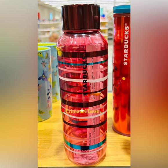 Starbucks Striped Glass Water Bottle Taffy Gradient Swirl Tumbler Cup New 2023 - Picture 4 of 15
